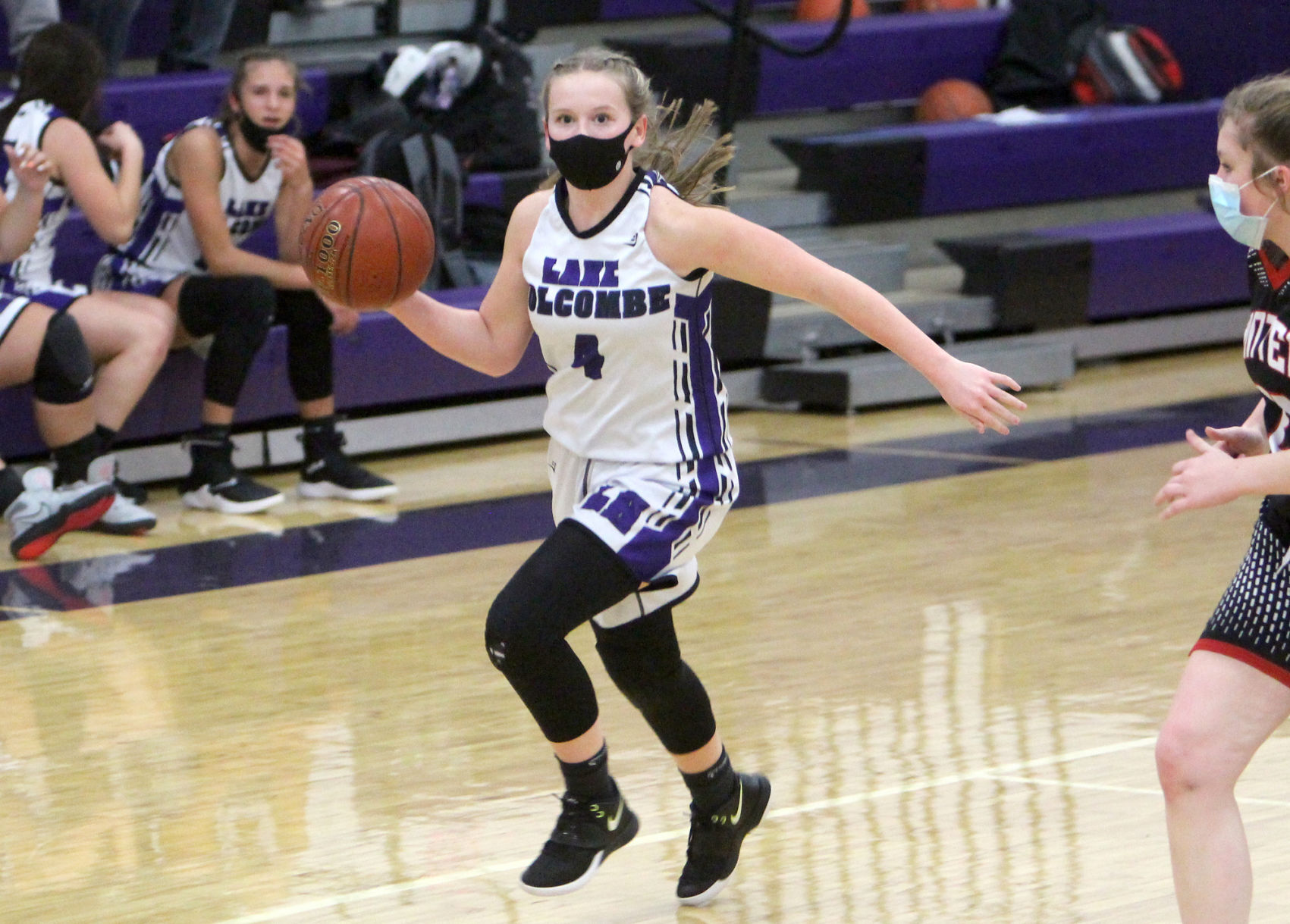 Winter at Lake Holcombe girls basketball 1-5-21